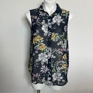 H&M Sleeveless Women Blouse | Size 6 | Floral